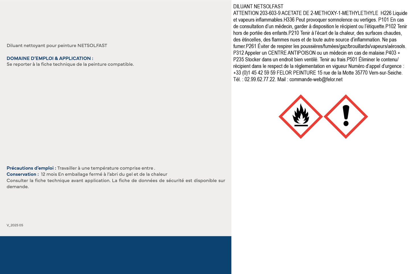 Diluant pour peinture NETSOLFAST