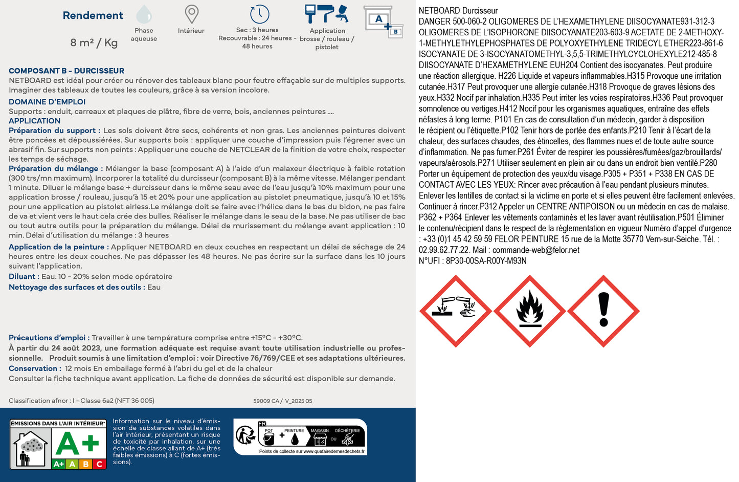 Peinture pour tableau effaçable - NETBOARD
