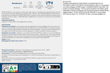 Peinture anti-ondes électromagnétiques pour murs intérieurs - NETELECTRO