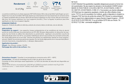 Peinture façade D2 microporeuse - NETILEX