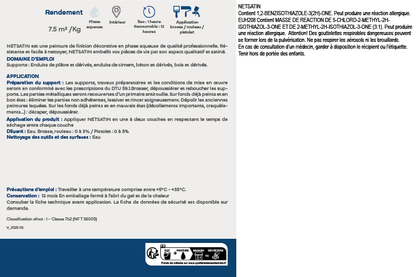 Peinture de finition murs intérieurs - Autres teintes - NETSATIN