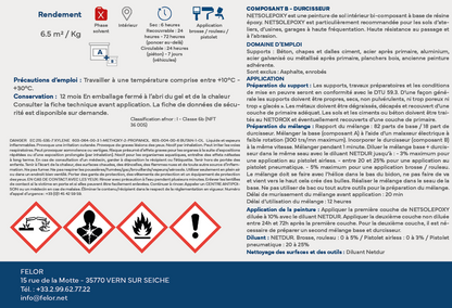 Peinture sol trafic intense intérieur - Gris 7040 - NETSOLEPOXY