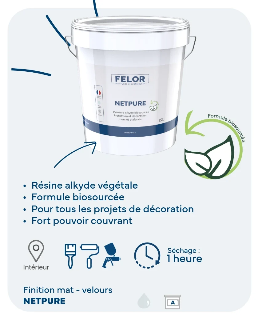 Peinture mur et plafond intérieur - NETPURE BIOSOURCEE