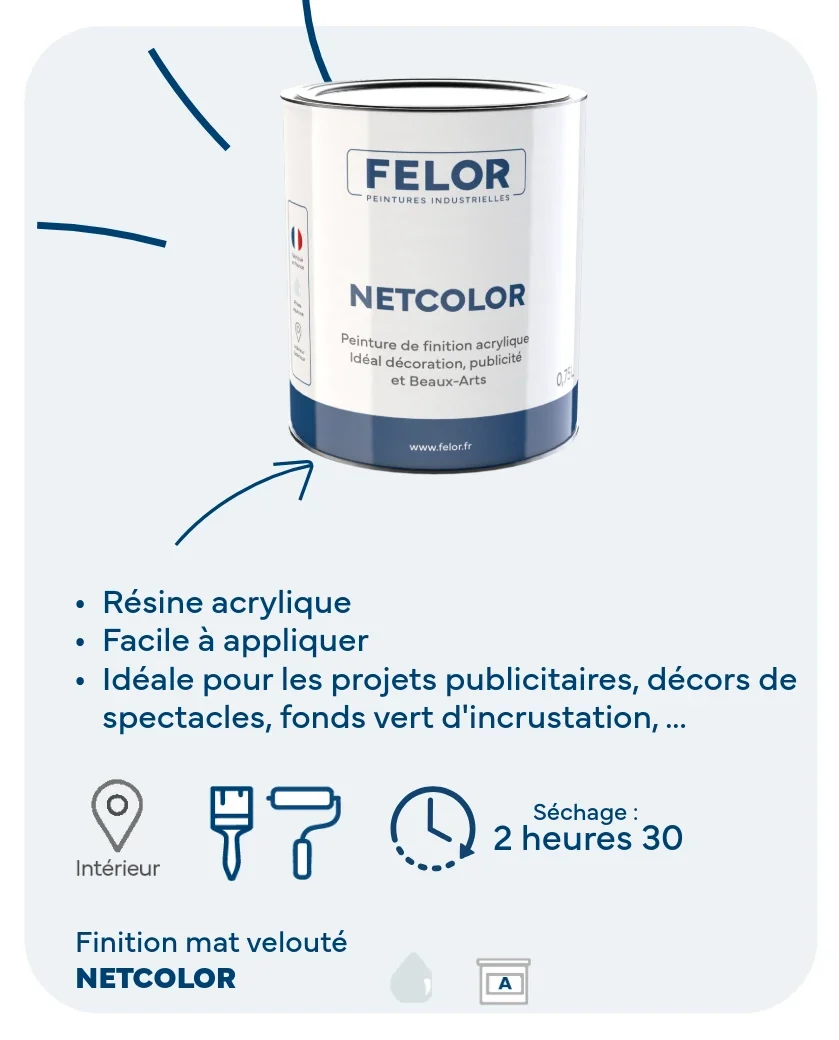 Peinture spéciale TV et vidéoprojecteur - NETCOLOR