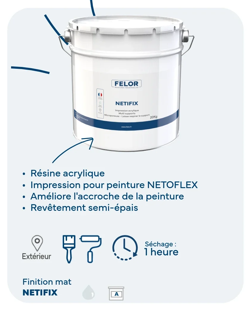 Sous-couche avant finition façade - NETIFIX